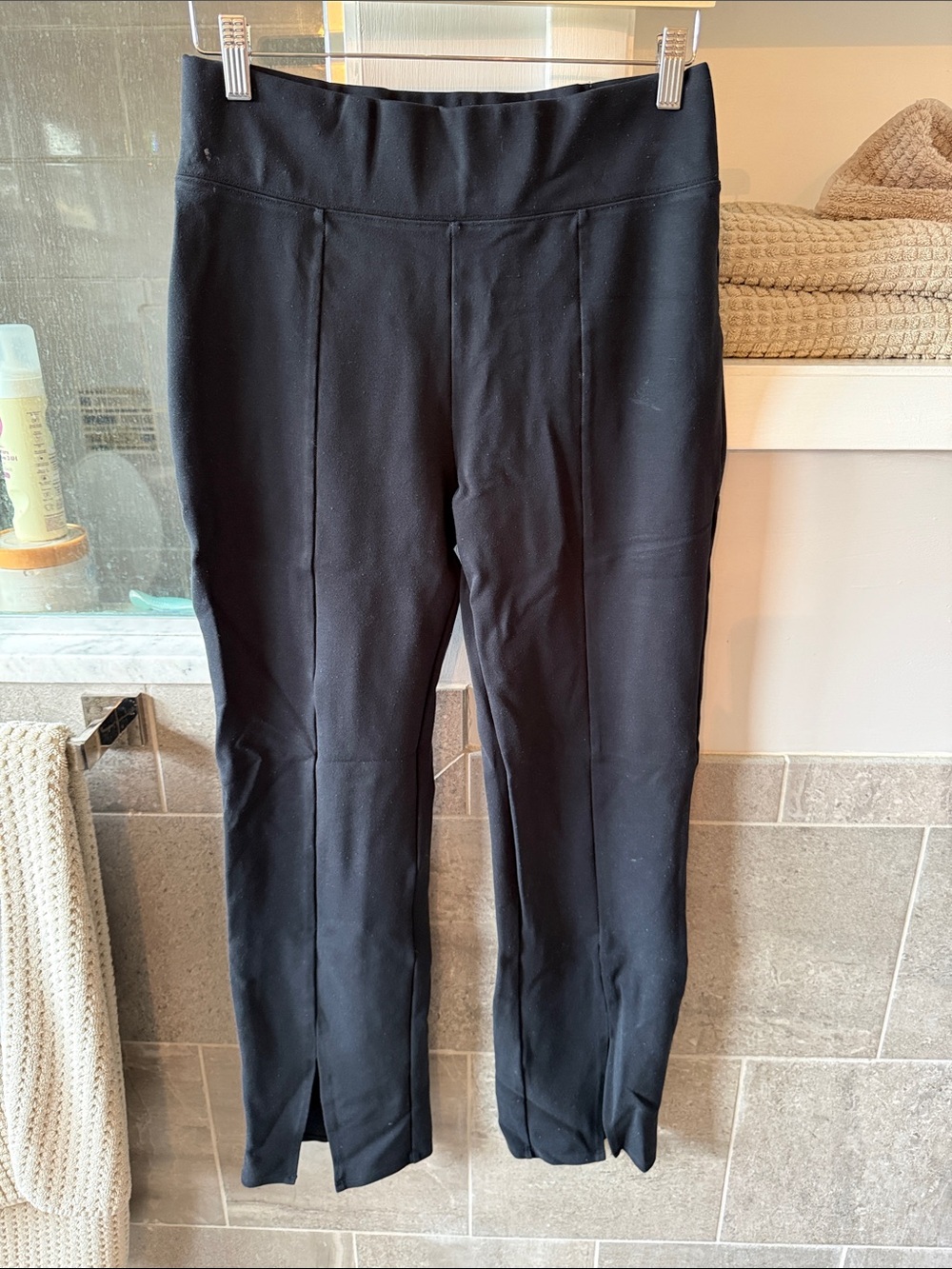 Abercrombie & Fitch Black Cropped Ankle Stretch Pants